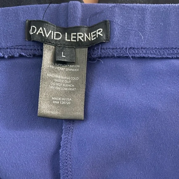 David Lerner Navy Leggings Size Large - Picture 4 of 4